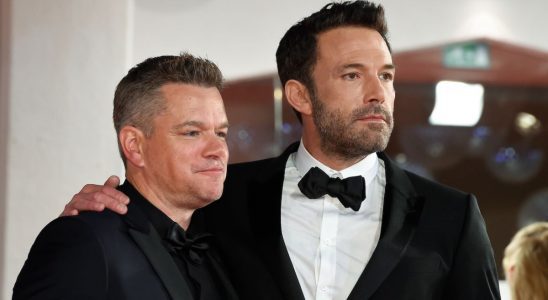 Ben Affleck and Matt Damon at the premiere of The Last Duel