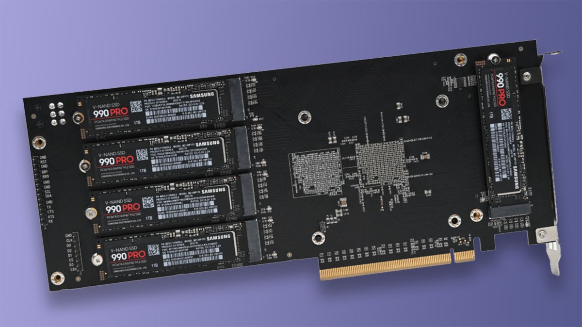 Apex Storage X21 multi-SSD add-in card