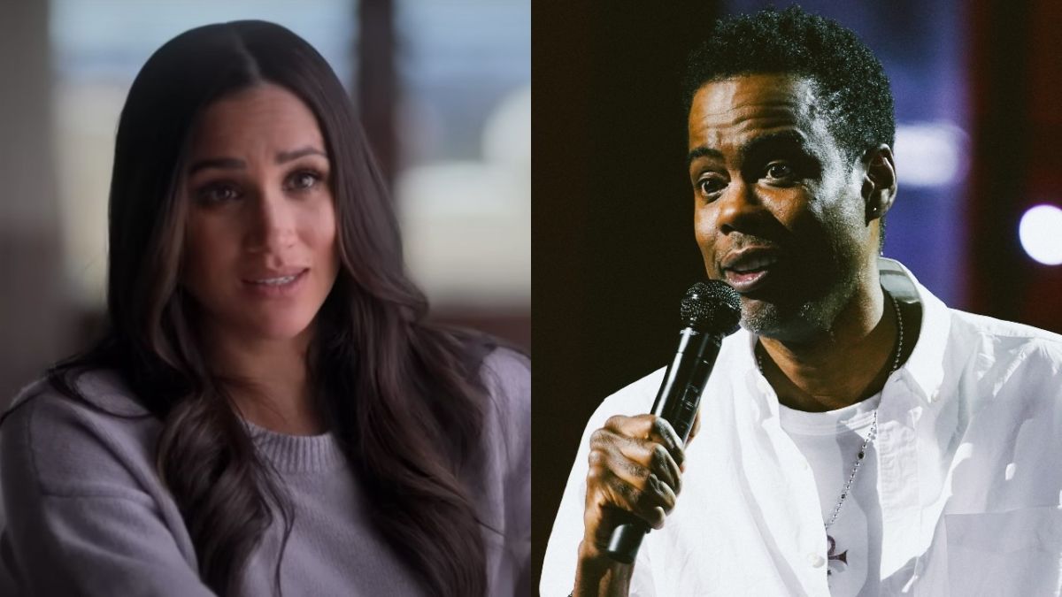 Meghan Markle and Chris Rock