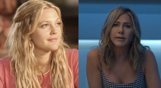 Drew Barrymore in 50 First Dates and Jennifer Aniston in Murder Mystery