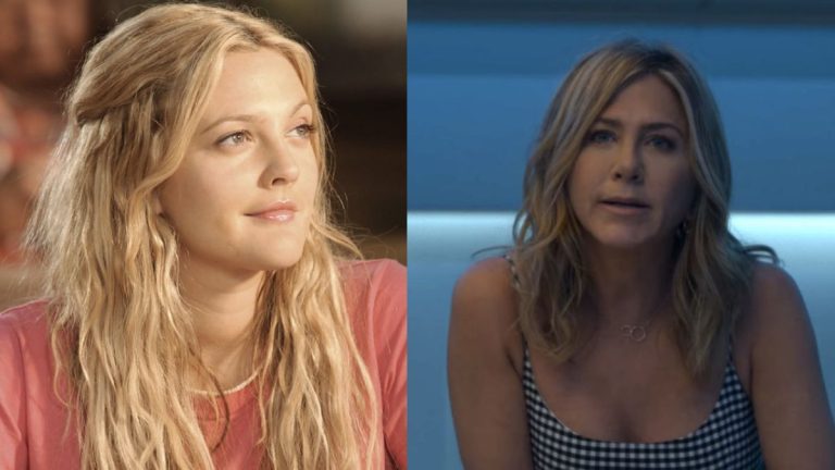 Drew Barrymore in 50 First Dates and Jennifer Aniston in Murder Mystery