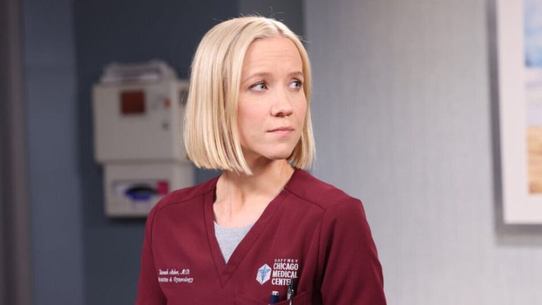 Jessy Schram as Hannah Asher in Chicago Med Season 8