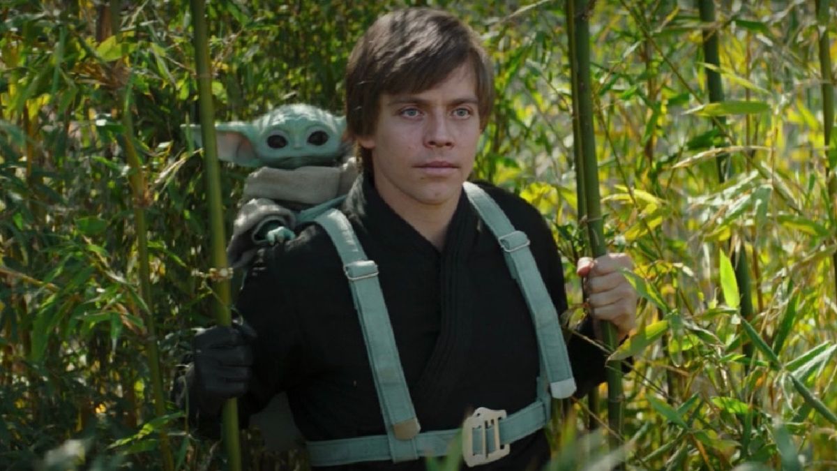 Luke and Grogu in The Book of Boba Fett.