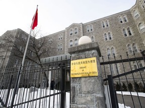 L'ambassade de la République populaire de Chine à Ottawa est visible le 17 janvier 2019.