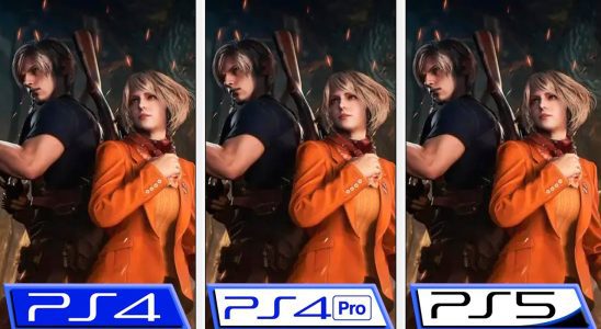 RE4 Remake comparisons videos graphics ps5 ps4 pro ps4