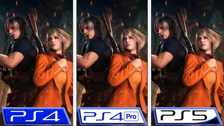 RE4 Remake comparisons videos graphics ps5 ps4 pro ps4