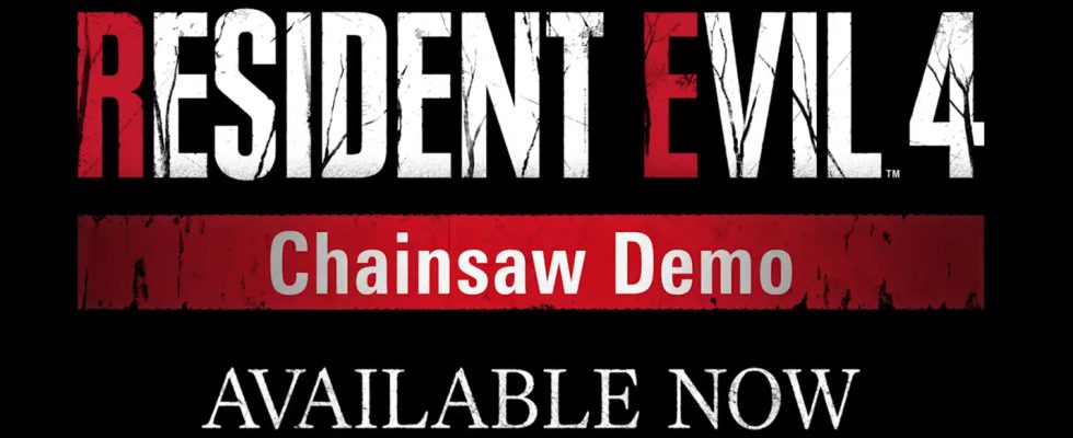 Resident Evil 4 Chainsaw Demo out available now PS4 PS5 Xbox Series X S PC Steam