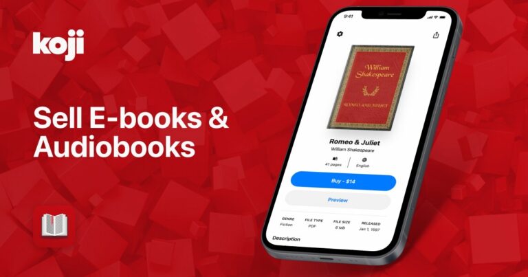 La plateforme Link-in-bio Koji lance un nouvel outil pour permettre aux créateurs de vendre des livres électroniques