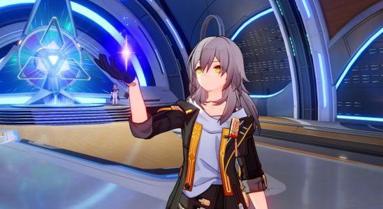 Honkai Star Rail beta - protagonist holding object