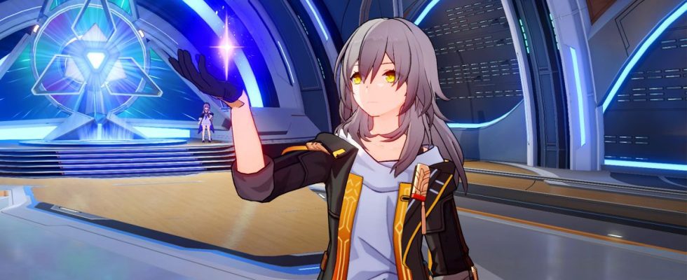 Honkai Star Rail beta - protagonist holding object