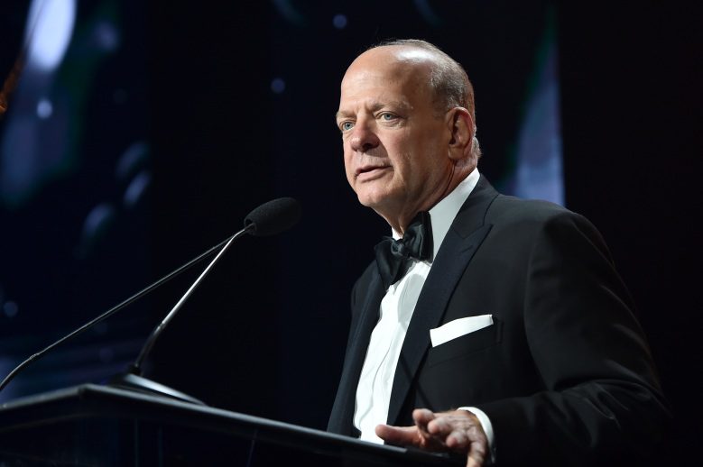 BEVERLY HILLS, CALIFORNIA - SEPTEMBER 21: Erik Lomis, President of Distribution / United Artists Releasing speaks onstage at Will Rogers Motion Picture Pioneers Foundation's 2022 Pioneer Dinner Honoring Barbara Broccoli and Michael G. Wilson at The Beverly Hilton on September 21, 2022 in Beverly Hills, California. (Photo by Alberto E. Rodriguez/Getty Images,)