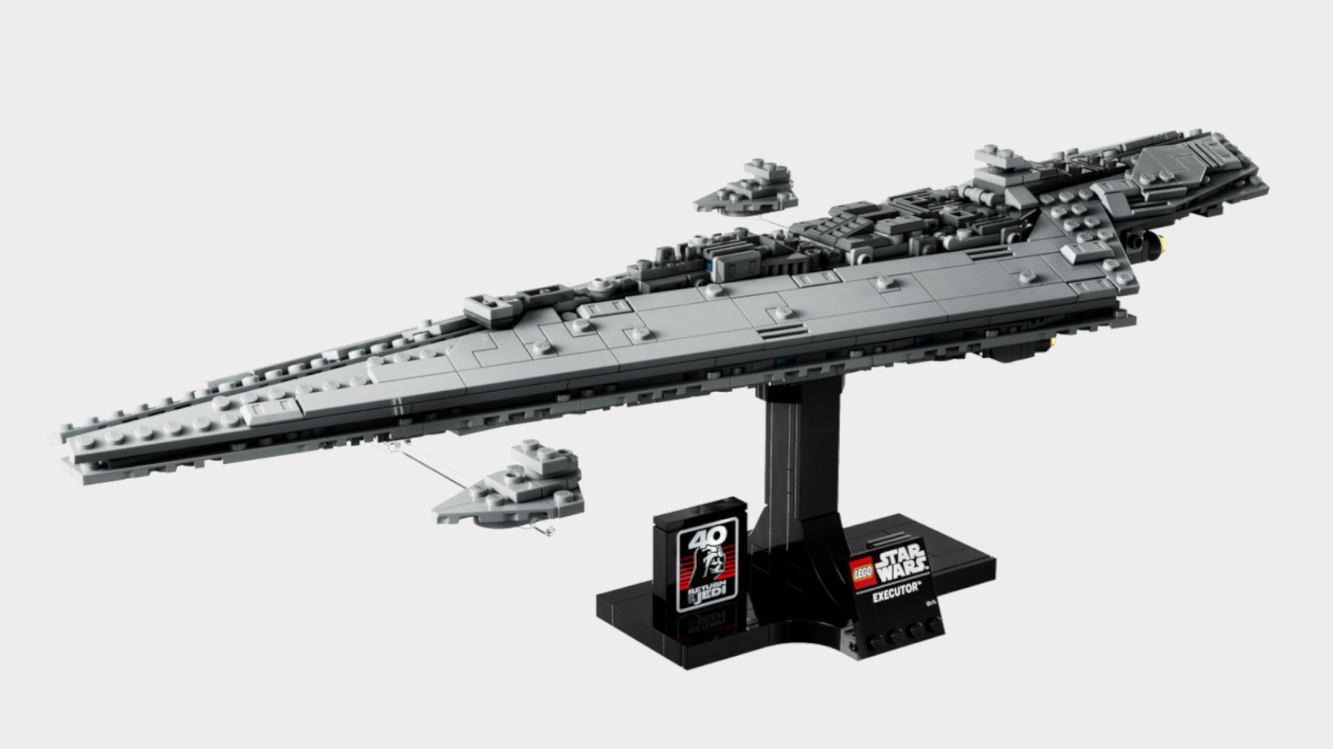 Lego Executor Super Star Destroyer sur un fond uni