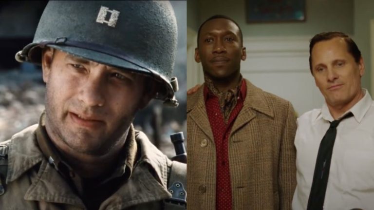 Saving Private Ryan Green Book side by side