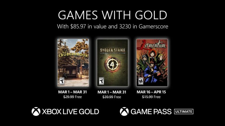 Les jeux gratuits Xbox Live Gold pour mars 2023 annoncés    
