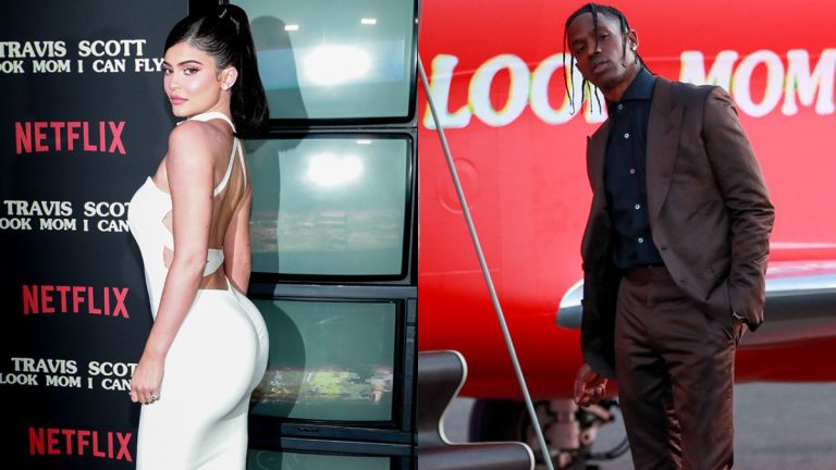 Kylie Jenner and Travis Scott at Netflix premiere before break-up.