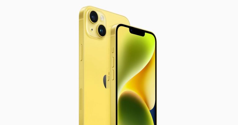 L’iPhone 14 est désormais disponible en jaune