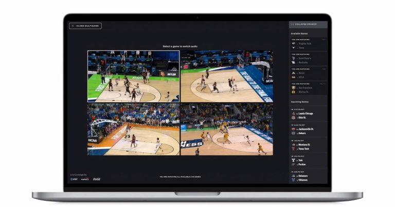 March Madness Live apporte le streaming multivue sur le Web pour jusqu’à quatre jeux