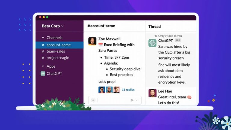 Même Slack a maintenant une application ChatGPT