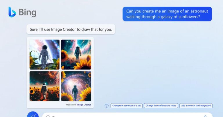 Microsoft apporte la génération d’images AI de DALL-E à Bing et Edge