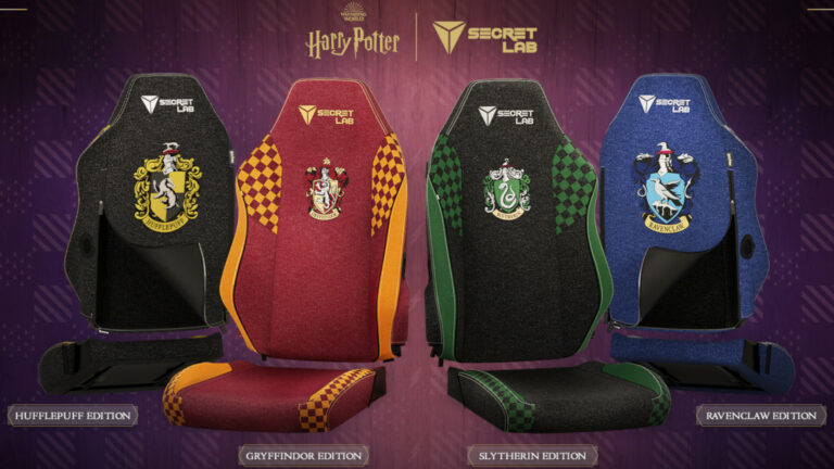 Modifiez votre maison de Poudlard avec les skins de chaise Harry Potter Secretlab
