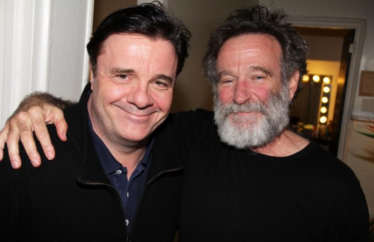 Nathan Lane and Robin Williams in 2011