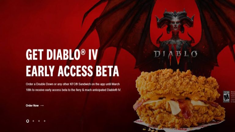 Obtenez un accès anticipé à Diablo IV sans obtenir ce KFC Double Down Sandwich