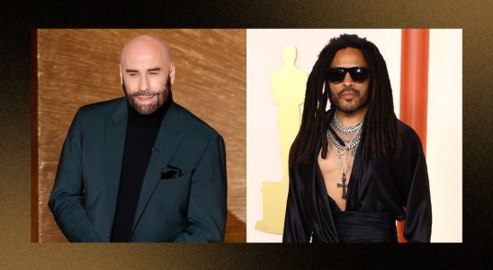 Oscars : Lenny Kravitz se produit pendant le segment In Memoriam présenté par l'émouvant John Travolta