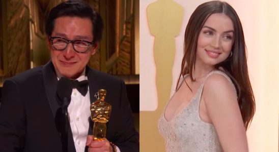 Regardez Ke Huy Quan embrasser doucement Ana De Armas après sa belle victoire aux Oscars