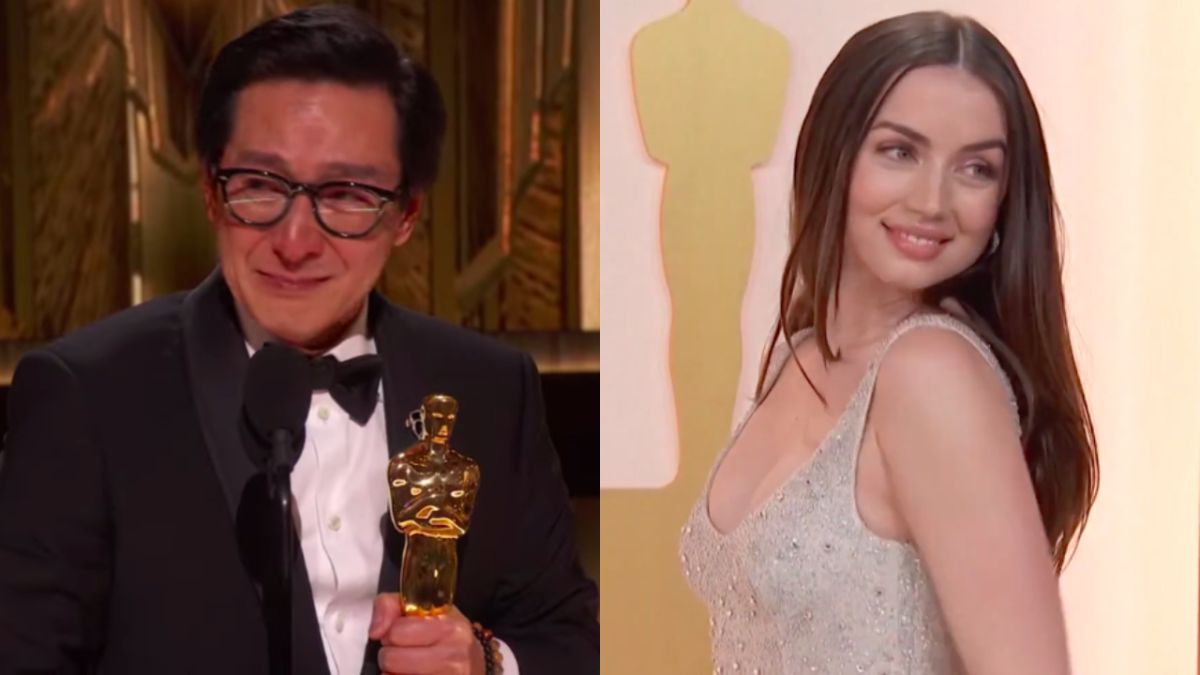 Regardez Ke Huy Quan embrasser doucement Ana De Armas après sa belle victoire aux Oscars
