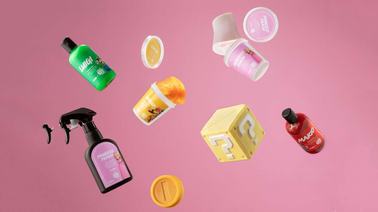 Sentez comme Mario et Luigi avec les savons et gels douche inspirés de Mario de Lush
