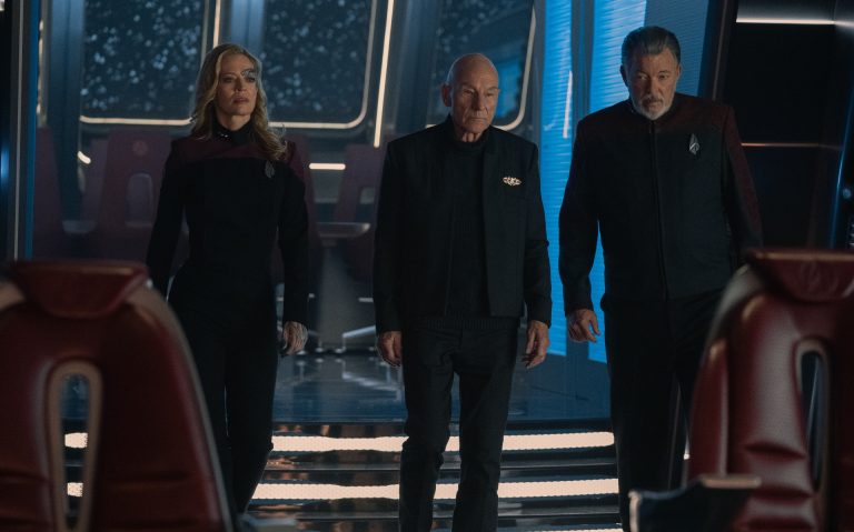 Jean-Luc, Riker, and Seven of Nine in Star Trek: Picard Season 3