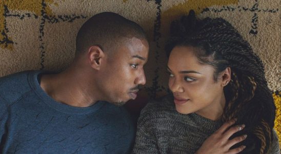 Michael B. Jordan and Tessa Thompson in Creed