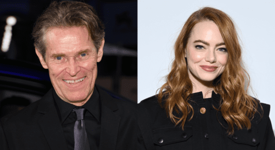 Willem Dafoe and Emma Stone