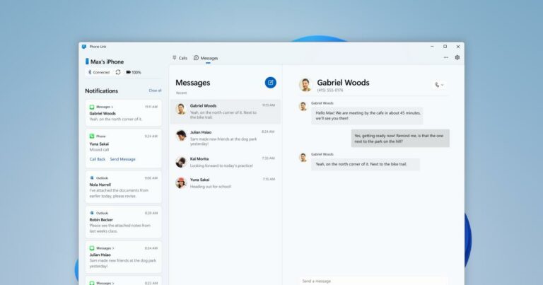 Windows 11 Phone Link prend en charge la synchronisation limitée de l’iPhone dans l’aperçu