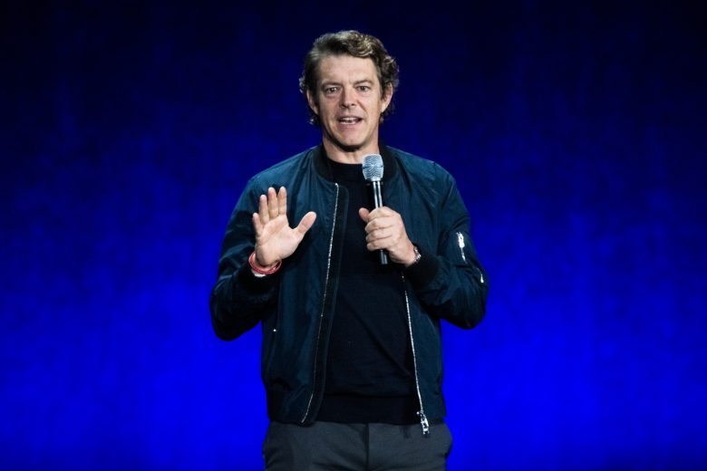 LAS VEGAS, NEVADA - APRIL 26: Blumhouse Productions CEO and producer Jason Blum speaks during Universal Pictures and Blumhouse Productions screening of the movie "The Black Phone" during CinemaCon 2022 at Caesars Palace on April 26, 2022 in Las Vegas, Nevada. (Photo by Greg Doherty/Getty Images)