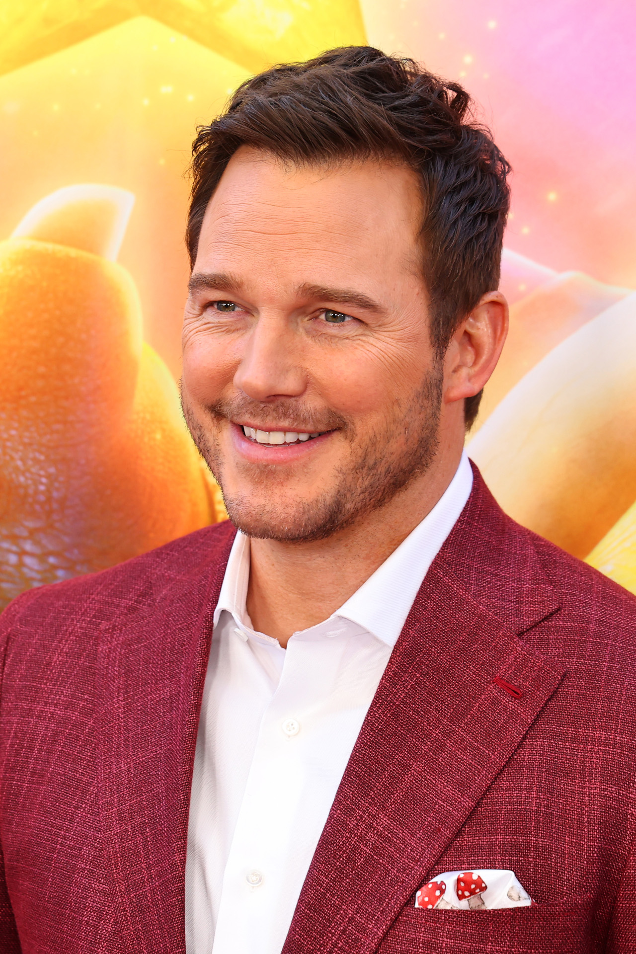 Chris Pratt avec carré aux champignons