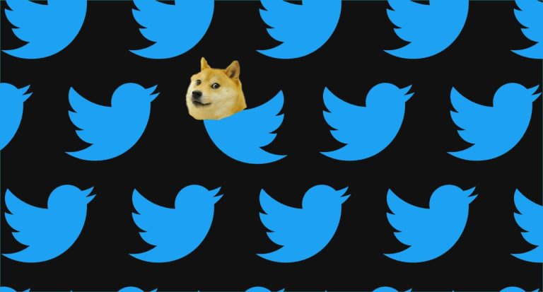 Le nouveau logo de la page d’accueil de Twitter est très doge