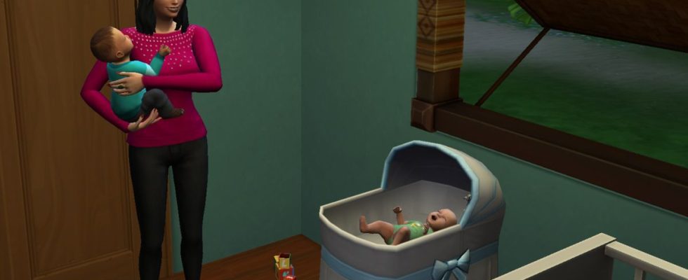 The Sims 4 100 infants challenge mother and children