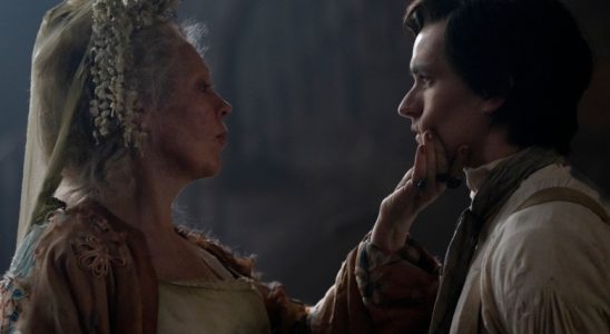 “GREAT EXPECTATIONS” -- Episode 2 --   Pictured (L-R): Olivia Colman as “Miss Havisham,” Fionn Whitehead as “Pip.”  CR: Miya Mizuno/FX