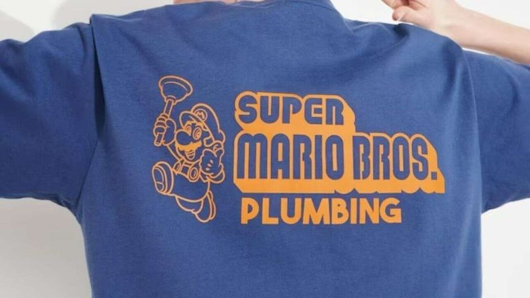 La ligne de t-shirts du film Super Mario Bros célèbre les racines de Mario en tant que plombier
