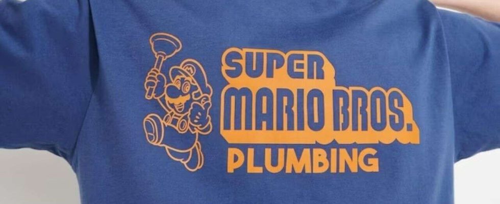 La ligne de t-shirts du film Super Mario Bros célèbre les racines de Mario en tant que plombier