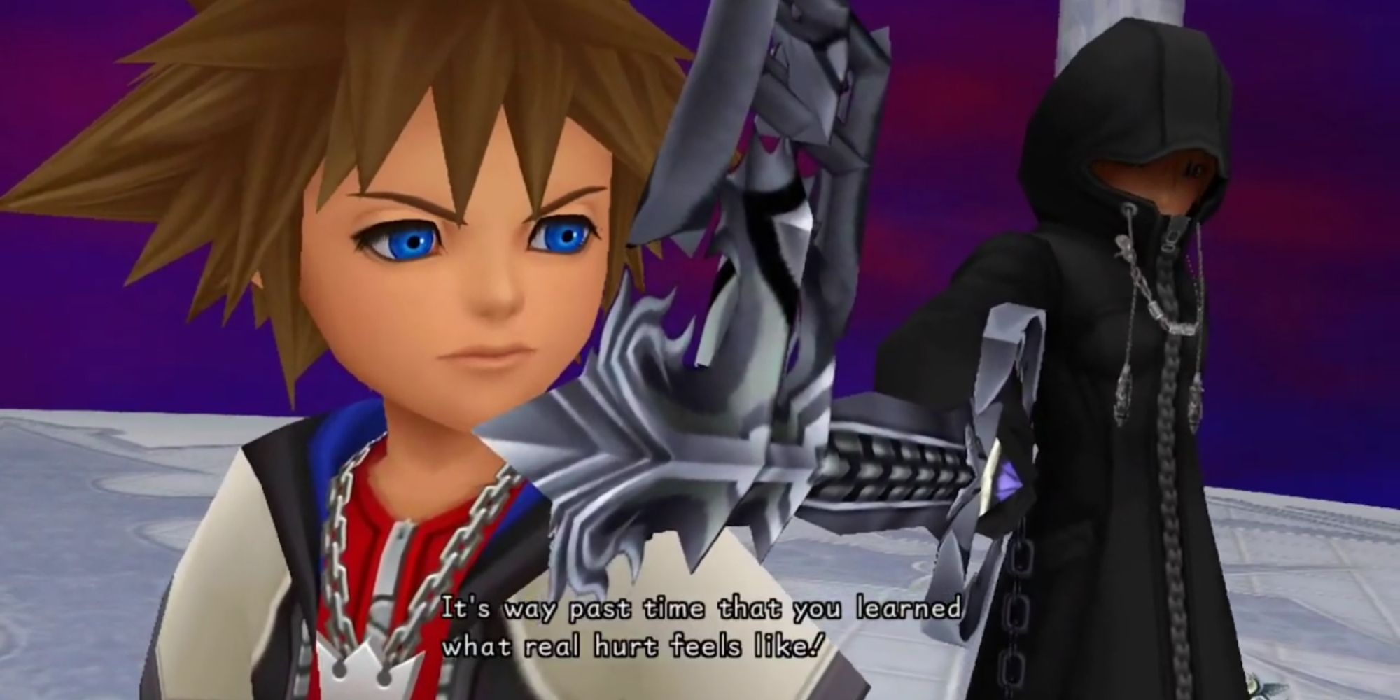 Sora et Roxas se battent dans Kingdom Hearts Re:Coded