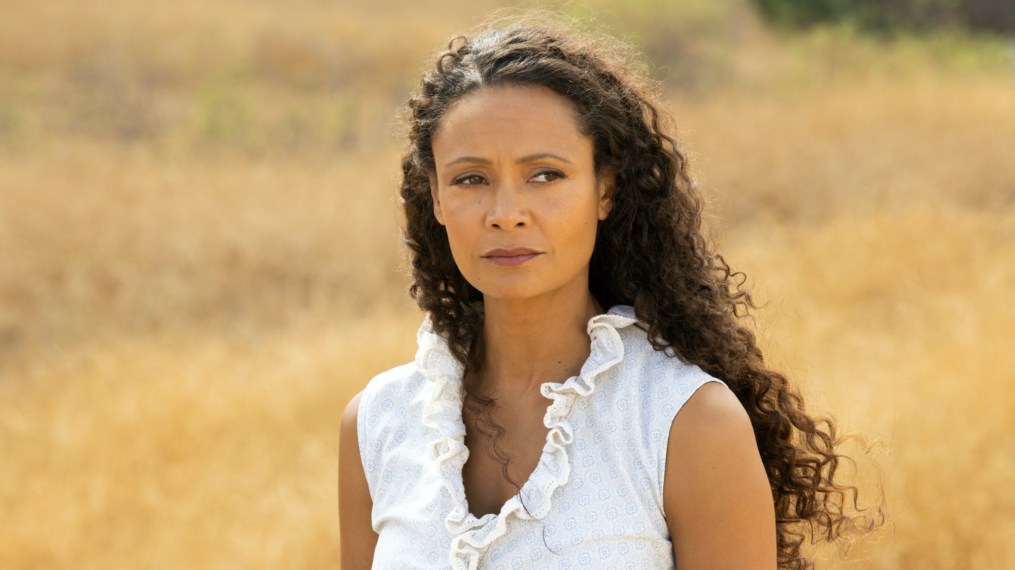 Thandiwe Newton dans le rôle de Maeve dans Westworld