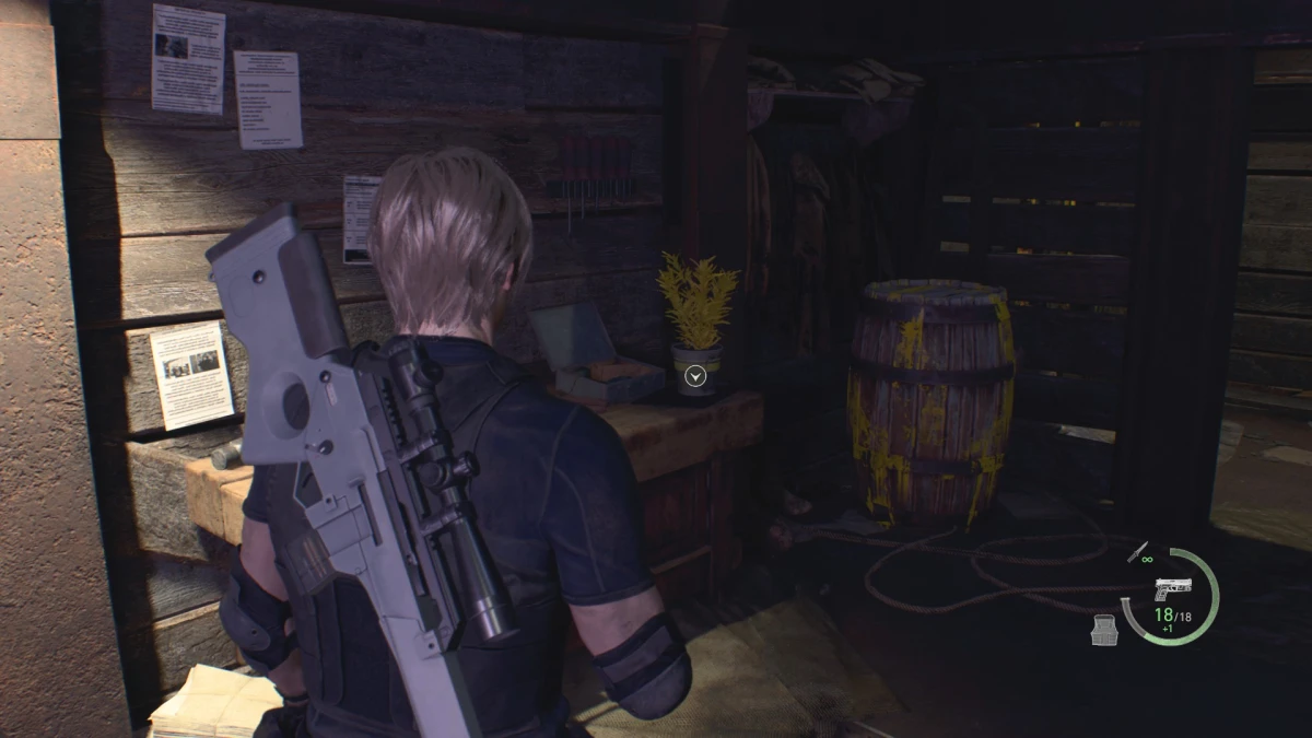 Herbes jaunes dans Resident Evil 4 - Chapitre 12