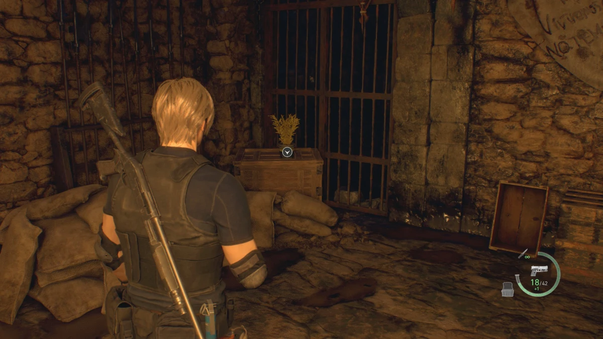 Herbes jaunes dans Resident Evil 4 - Chapitre 10