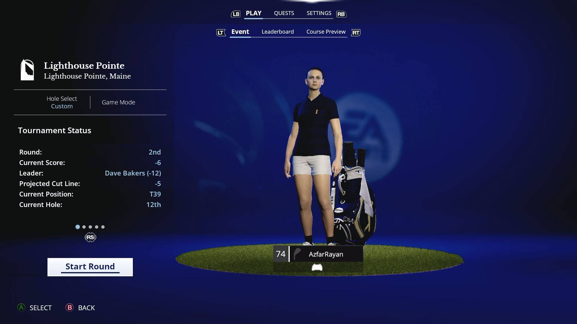 EA Sports PGA Tour, PC, Critique, Jeu de golf, Simulateur de golf, Mode carrière, Golfeuse, NoobFeed