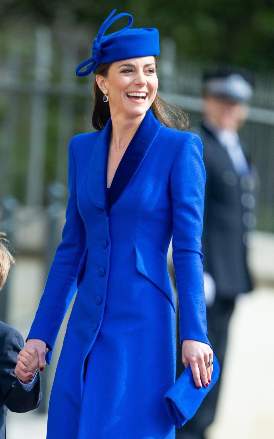 La princesse de Galles portant Catherine Walker and co.  avec une serrure et co.  chapeau - Getty