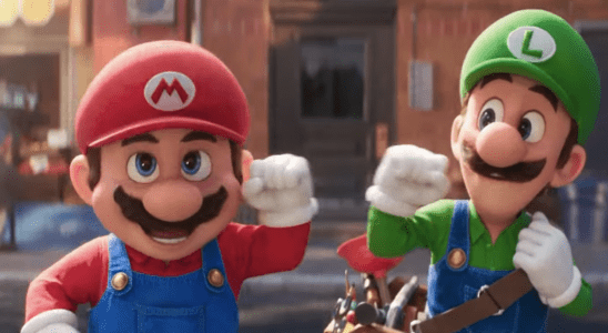 Mario and Luigi in The Super Mario Bros. Movie