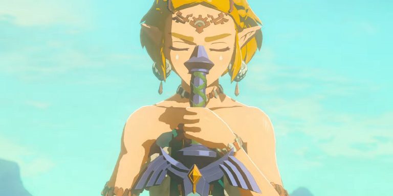 tears of the kingdom zelda with the master sword