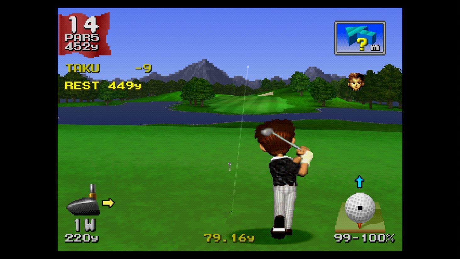 Hot Shots Golf ps1 Joli coup